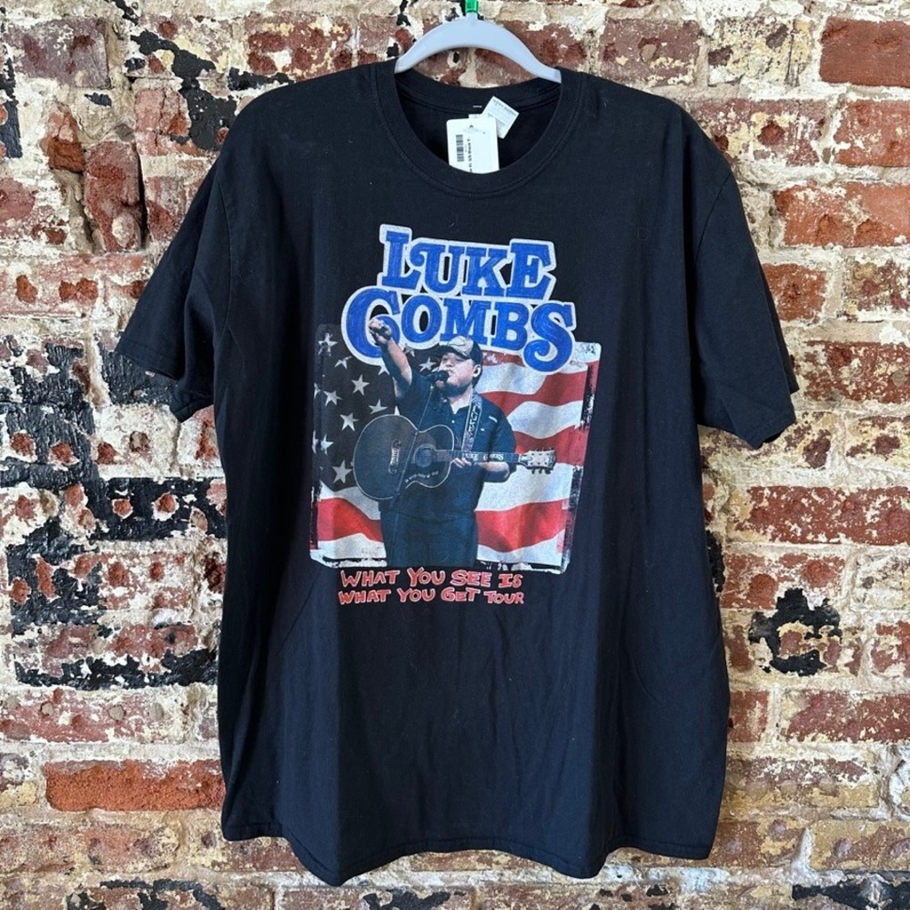 Luke Combs Double Sided What You See Is What You Get 2020 Tour T Shirt XL